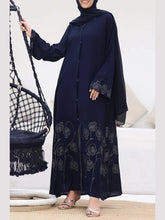 Regal Indigo Abaya